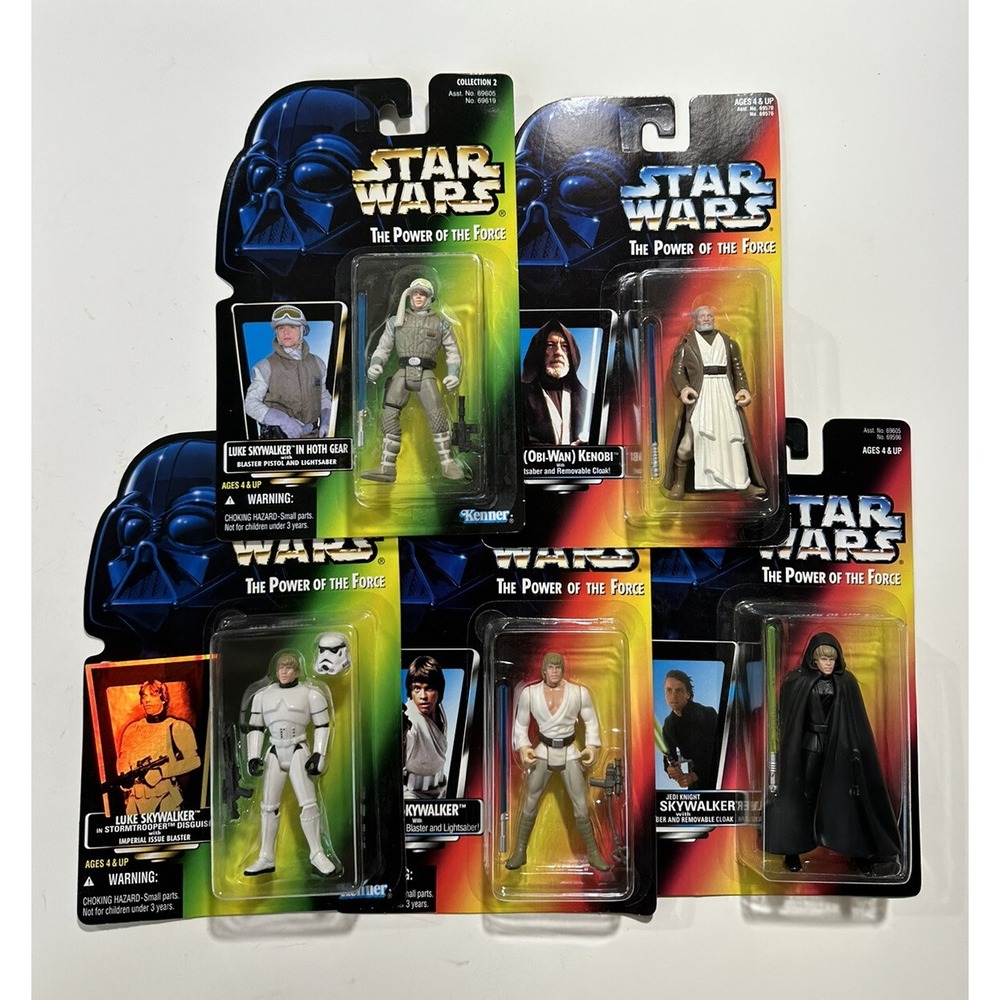 Star Wars Kenner Lot 5 1990's POTF Freeze Frame Figures Sealed Luke Skywalker